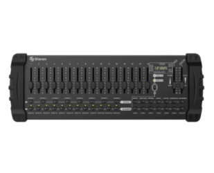 Steren Mezcladora Digital DMX-116, 16 Canales, 16-bit, USB, Entrada XLR 25W 