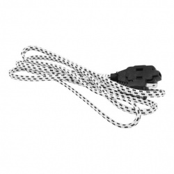 Steren Extensión EL-92T1-02, 2 Contactos, 2 Metros, Negro 