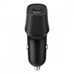 Steren Cargador para Auto ELI-854, 20W, 1x USB-C, Negro 