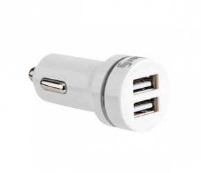 Steren Cargador para Auto ELI-862, 2 x USB 2.0, Blanco 