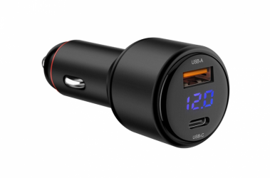 Steren Cargador de Auto ELI-877, 18W, 12V, 1 x USB-A 1 x USB-C 