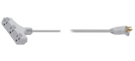 Steren Extensión Polarizada EXT-3X16-03/PB, 3 Contactos, 13A, 3 Metros, Gris 