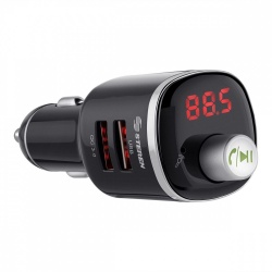 Steren Transmisor de Audio para Auto FMT-868, Bluetooth, Negro 