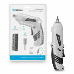 Steren Destornillador HER-235, Inalámbrico, Blanco/Negro 