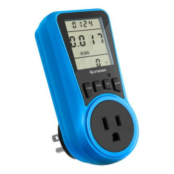 Steren Medidor de Consumo eléctrico HER-432, Azul/Negro 