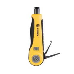 Steren Pinza Ponchadora HER-670, RJ-45, Amarillo/Negro 