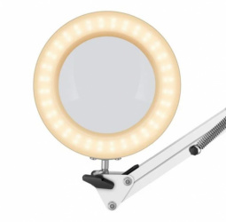 Steren Lámpara LED con Lupa y Brazo Articulado, Blanco 