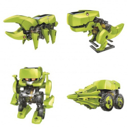 Steren Kit para Armar Robot 4 en 1 K-455, Verde 