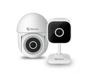 Steren Kit de Vigilancia KITV-CAMWIFI-002 de 2 Cámaras IP Domo WiFi 