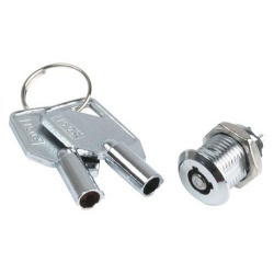 Steren Switch ON-OFF Miniatura LS-06,  10A, con Llave Redonda 