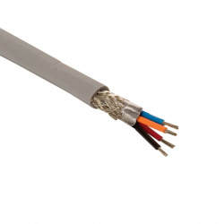 Steren Cable para Transmisión de Datos, 4 Hilos, 22 AWG, Gris - Precio por Metro 
