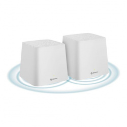 Access Point Steren con Sistema de Red Wi-Fi en Malla MESH-200, 867 Mbit/s, 2x RJ-45, 2.4/5GHz, Antena Interna de 3dBi - 2 Piezas 