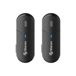 Steren Micrófono de Solapa MIC-9050, Inalámbrico, Negro 