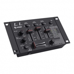 Steren Mezcladora MIX-135, 3 Canales, con Lector de Memorias USB 