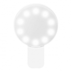 Steren Mini Lámpara LED para Selfie MOV-036BL, Recargable, Blanco 