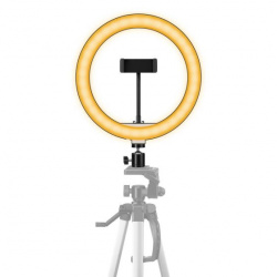 Steren Aro de Luz LED para Celular MOV-039, Cálido/Frío, Negro 