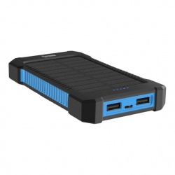 Cargador Portátil Steren Power Bank MOV-1065, 6000mAh, Negro/Azul 