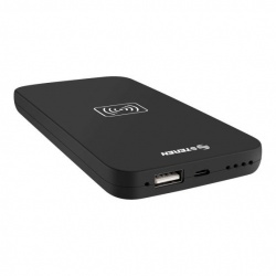 Cargador Portátil Steren con Carga Inalámbrica Qi MOV-1100, 6000mAh, Negro
