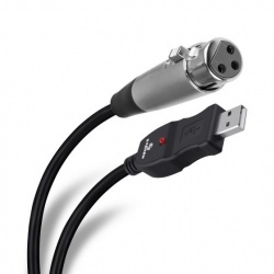 Steren Capturadora de Audio MS-900, Cannon - USB, 2.8 Metros, Negro 