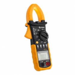 Steren Multímetro Profesional de Gancho RMS con Auto Rango, Amarillo 