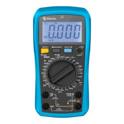 Steren Multímetro Digital MUL-286, con Detector de Voltaje sin Contacto, Azul 