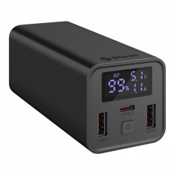 Cargador Portátil Steren Power Bank PB-065, 18.000mAh, Negro  