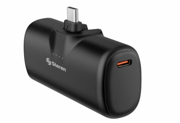 Cargador Portátil Steren Power Bank PB-2004, 4000mAh, Negro 
