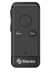 Steren Receptor de Audio Bluetooth con Reproductor MP3 POD-175, hasta 10 Metros, Negro 