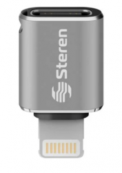 Steren Adaptador USB-C Macho - Lightning Macho 