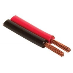 Steren Cable Dúplex, 14 AWG, Negro/Rojo - Precio por Metro 