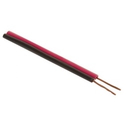 Steren Cable Dúplex, 22 AWG, Negro/Rojo - Precio por Metro 