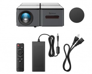Proyector Portátil Steren PRO-500, 1920 x 1080, 14.000 Lúmenes, con Bocina, Gris 