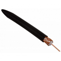 Steren Cable Coaxial, 18 AWG, Negro - Precio por Metro 