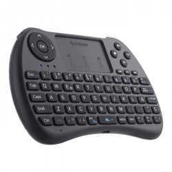 Mini Teclado Steren RM-325 con Panel Touch, RF Inalámbrico, Negro (Español) 