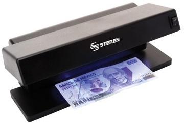 Steren Lampara Dectectora de Billetes Falsos SEG-050, Negro 
