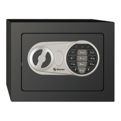 Steren Mini Caja Fuerte SEG-475 con Teclado, Negro 