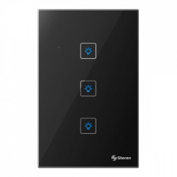 Steren Carátula para Apagador SHOME-013, WiFi, Negro, para SHOME-213 