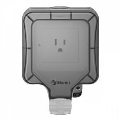 Steren Smart Plug SHOME-105, Exterior, WiFi, 1 Conector, Blanco 