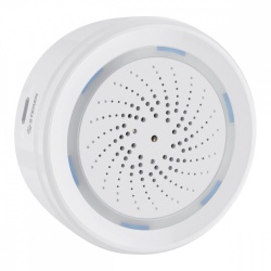 Steren Sirena para Interior SHOME-165 con Wi-Fi, Inalámbrico,120dB, Blanco 
