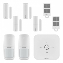 Steren Kit Sistema de Alarma SHOME-2100, Inalámbrico, Módulo de Alarma, 2 Sensores de Movimiento, Convertidor de Voltaje 