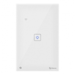 Steren Interruptor de Luz Inteligente SHOME-Z301, 1 Botones, ZigBee, Blanco 