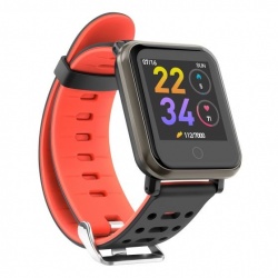 Steren Smartwatch SMART BAND-150CNR, Touch, Bluetooth 4.0, Android/iOS, Negro/Rojo - Resistente al Agua 