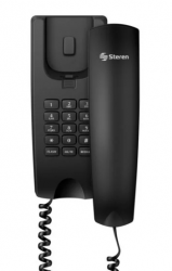 Steren Teléfono Alámbrico TEL-009NE, Negro 