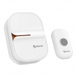 Steren Timbre Inteligente TIM-240, hasta 45 Metros, 36 Tonos, Control de Volumen, Blanco 