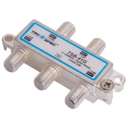 Steren Divisor de 4 Salidas, TV /CATV, Acero Inoxidable 