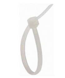 Steren Cintillo Plástico 9.6cm x 2.5mm, Blanco, 100 Piezas 