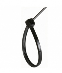 Steren Cintillo Plástico 15cm x 3.6mm, Negro, 100 Piezas 