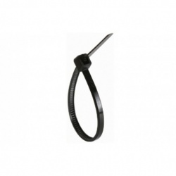 Steren Cincho de Nylon TY26NE, 28cm x 4.8mm, Negro, 100 Piezas  
