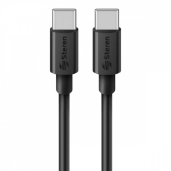 Steren Cable USB-C Macho - USB-C Macho, 2 Metros  