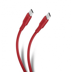 Steren Cable USB-C Macho - USB-C Macho, 1 Metro, Rojo 